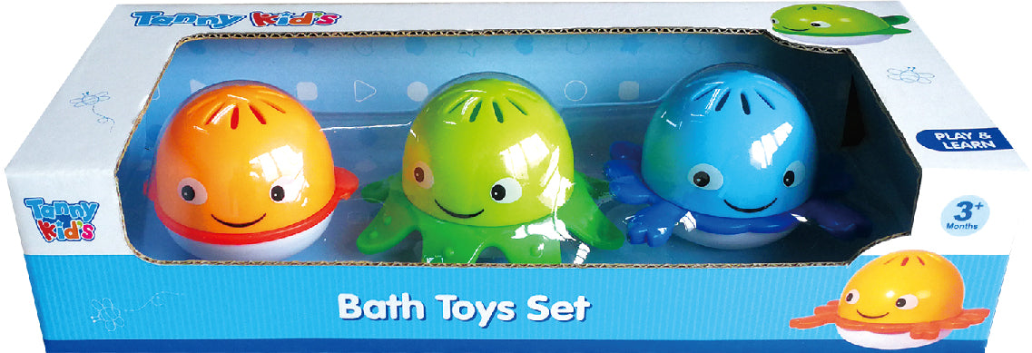 TANNY KIDS BATH TOYS SET, Ages 3M+