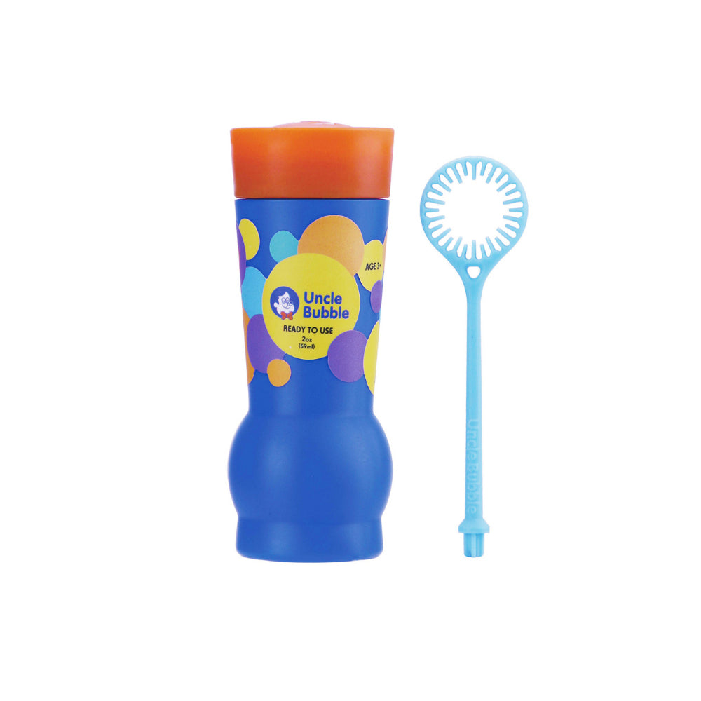 UNCLE BUBBLES FUN GUINNESS WORLD RECORD 2OZ BUBBLE SET, Ages 3+