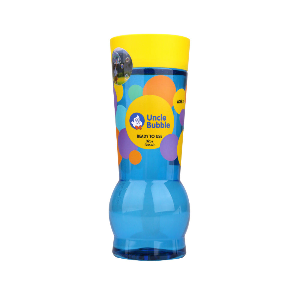 UNCLE BUBBLES REFILL BUBBLE SOLUTION 32OZ, Ages 3+