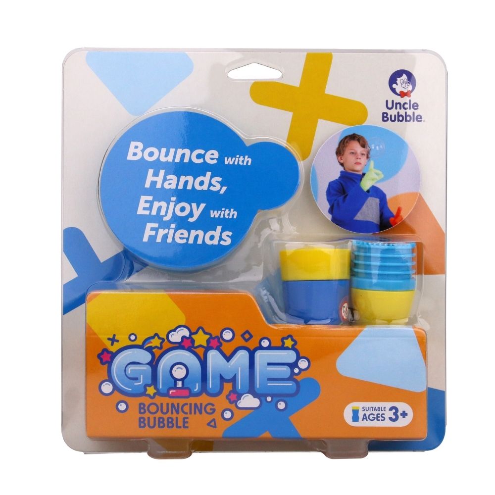 UNCLE BUBBLES GAME BOUNCING BUBBLE, Ages 3+