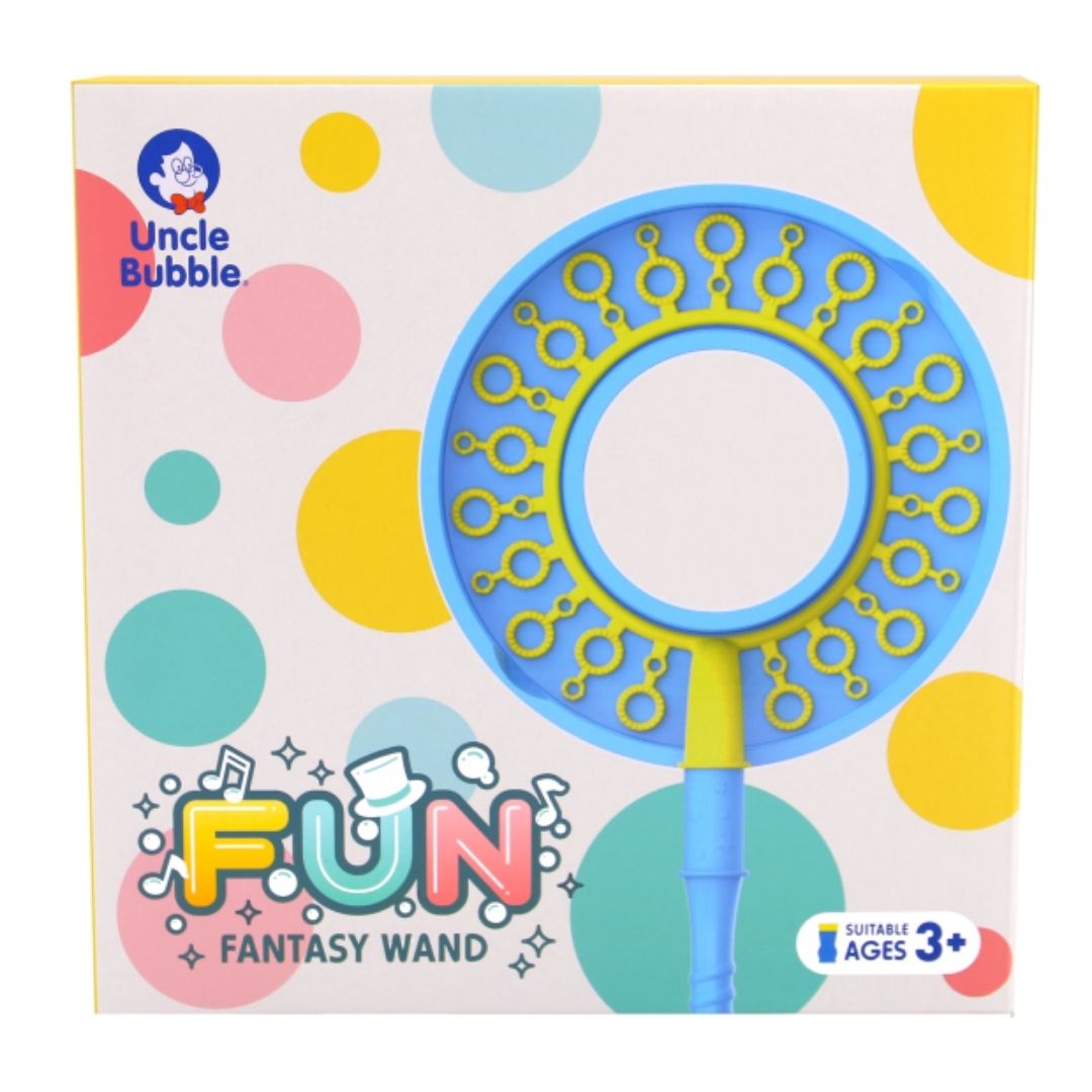 UNCLE BUBBLES FUN FANTASY WAND, Ages 3+