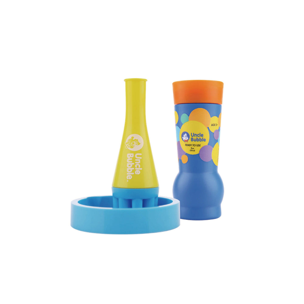 UNCLE BUBBLES FUN CONFETTI BUBBLER, Ages 3+