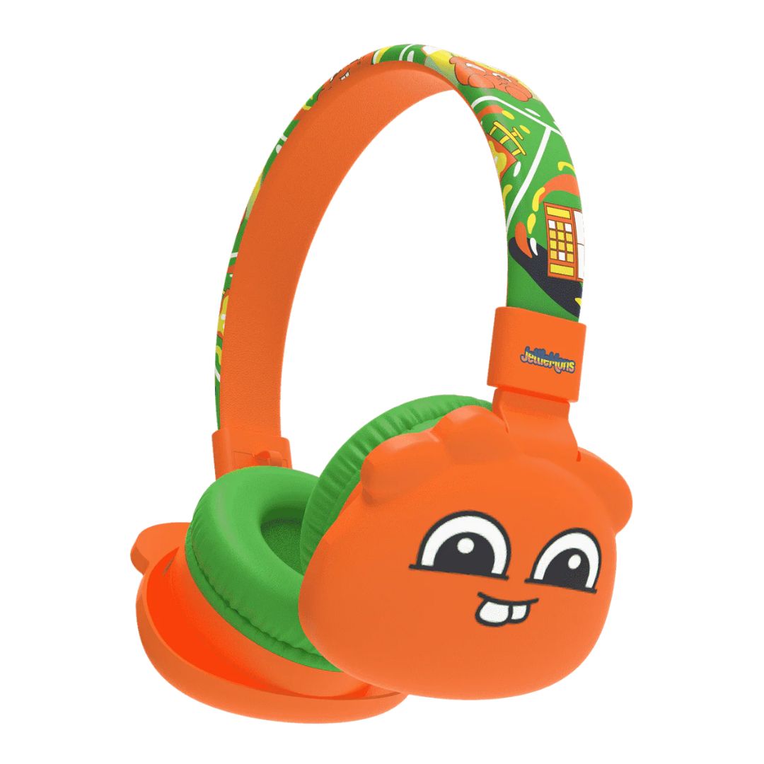 JELLIEMONS BOOMA ECHO WIRELESS HEADPHONES ORANGE, Ages 5+