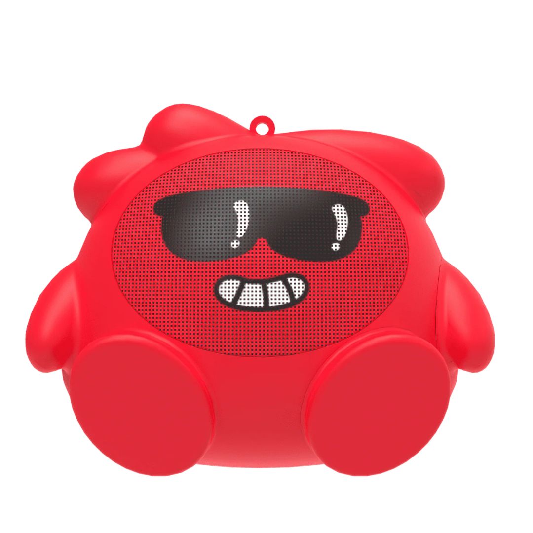 JELLIEMONS BOOMA PULSE WIRELESS SPEAKER RED, Ages 5+