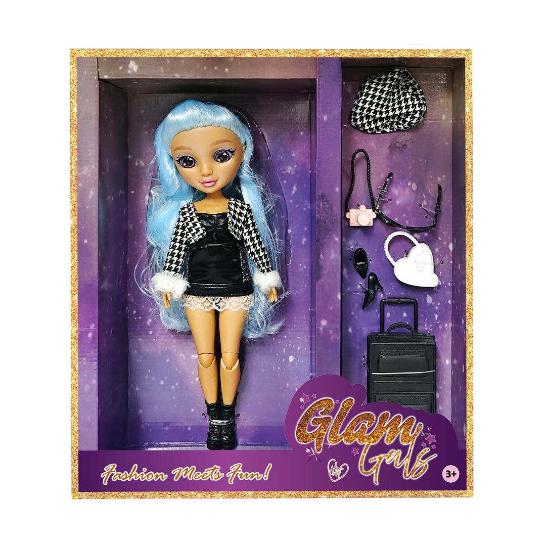 KAIWELL FASHION DOLL COOL GLAM GIRLZ 9, Ages 3+