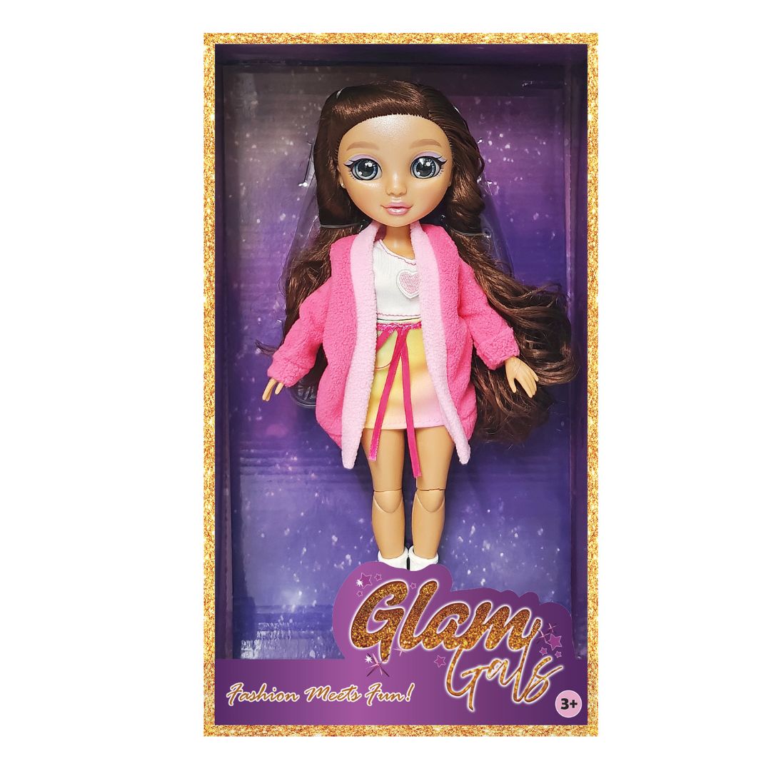 KAIWELL FASHION DOLL PINK POSEABLE GLAM GIRLZ 9, Ages 3+
