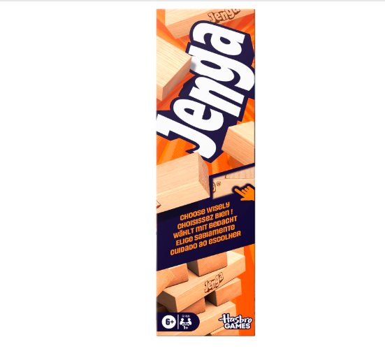 Hasbro Jenga Game Wood Block Stacking Tower Party Games — Jenga